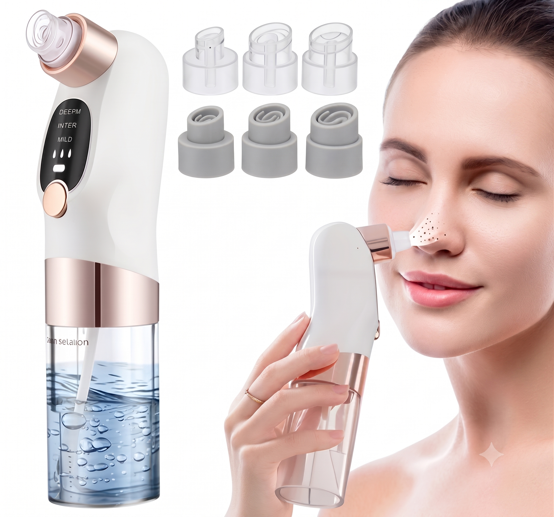 Demostración de uso facial cómodo HydroPore Pro™